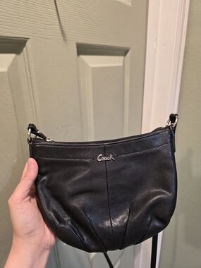Coach Black Leather Crossbody Bag
